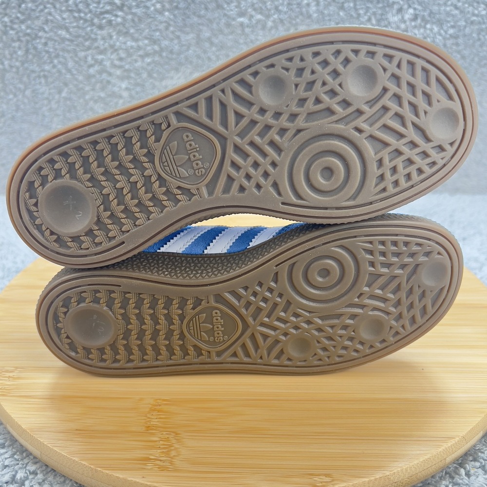 Adidas Handball Spezial Shoes Kids 13k Blue White Suede Gum Classic UNC Sneakers - Picture 8 of 12